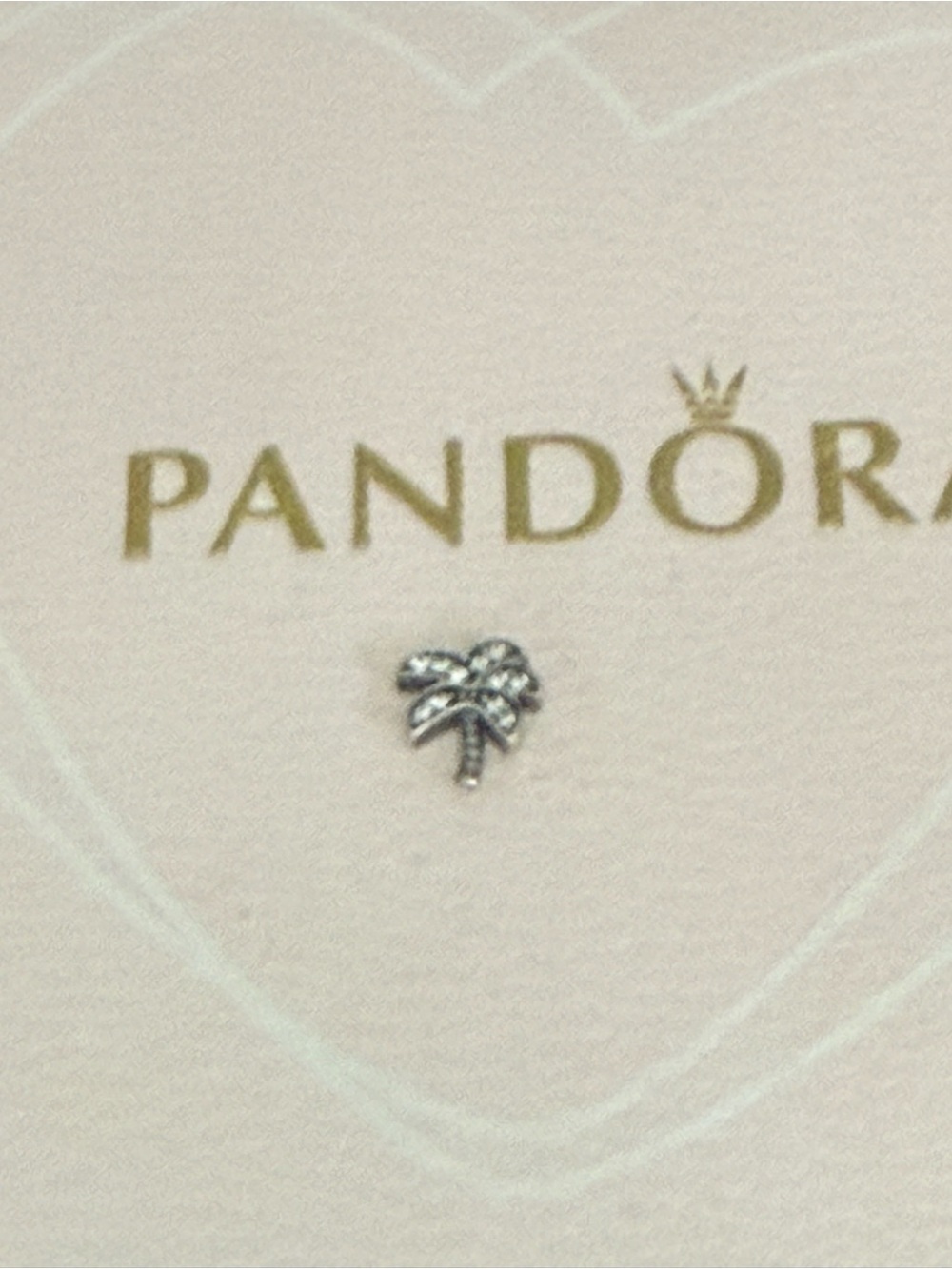New Pandora Silver Palm Tree tiny charm